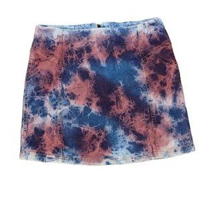 Wild Fable Tie Dye Denim Mini Skirt Size 10